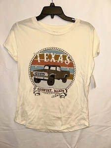 NWT Adiva TEXAS Country Roads Graphic T-Shirt ~Small - Picture 1 of 4