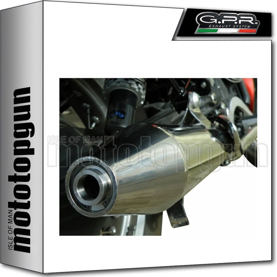 escape acero inoxidable gpr para moto guzzi v7 (i - ii) racer 2010 10 2011 11 Foto 1 de 3