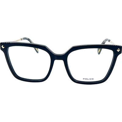 Police VPLD26 Stagedive 8 Womens Plastic Eyeglass Frame 0700 Black 52-17 - Image 1 of 4