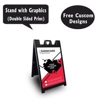 Signicade A Frame Sidewalk Pavement Sign Double Sided Sandwich