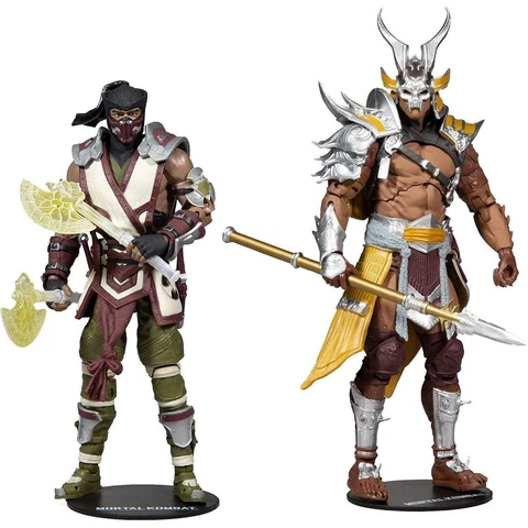 Mortal Kombat 11 Sub Zero vs Shao Khan 2pk Moving Parts Posable Figures Cover