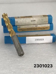 4 Flutes 3/8" x 3/8" x 3/4" x 2-1/2" Niagara Cutter HSS M-42 Corner End Mill - Picture 1 of 11