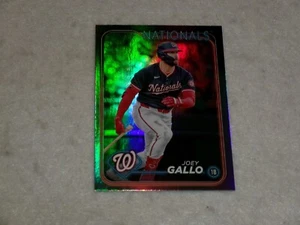 2024 Topps Update JOEY GALLO Rainbow foil #US136 NATIONALS - Picture 1 of 2
