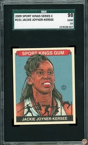 2009 SPORT KINGS JACKIE JOYNER-KERSEE #151 SGC GEM 10 POP 1 (027) - Picture 1 of 2