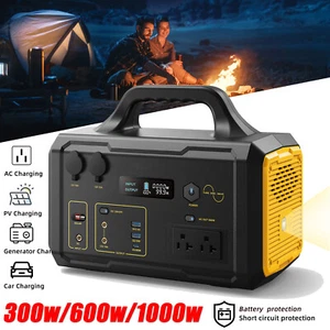 600W Portable Power Station Solar Generator 642Wh Battery Backup for Camping - Picture 1 of 19