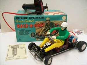 Marx Toys, Gokart "RACE-A-KART" a batería, 1965, hecho en Japón aprox. 1:10 - Imagen 1 de 9