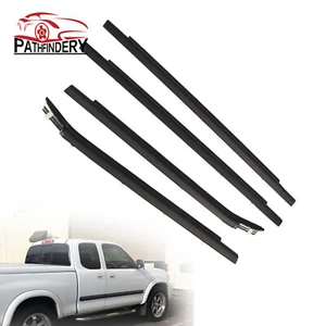 4pcs Weatherstrip Outer Lower Window For 2000-2006 Toyota Tundra Double Cab - Picture 1 of 9