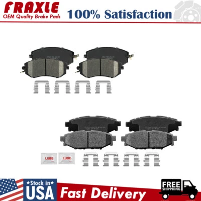 Front + Rear Ceramic Brake Pads For Subaru Impreza 2011 2012 2013 2014 2015 2016 - Image 1 of 4