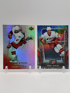 Eric Staal 2005-06 Upper Deck McDonalds #34 + 2007-08 Upper Deck McDonalds #42