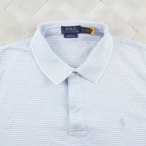Polo Ralph Lauren Classic Fit Stretch Mesh Polo Shirt Mens Extra Large Striped - Picture 1 of 12