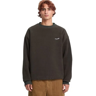 Volcom Too Kool LSE Fleece Crew Sweatshirt - Rinsed Black - Bild 1 von 4