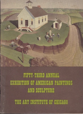 AMERICAN PAINTINGS & SCULPTURE ART INSTITUTE OF CHICAGO  Catalog 1942 - Image 1 of 4