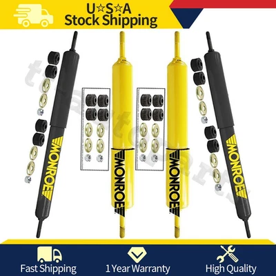 Monroe Shock Absorber Front Rear Shocks Fits 2003 2004 Chevrolet C4500 Kodiak - Image 1 of 4