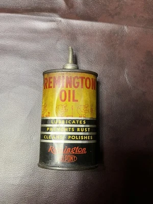Pistola Remington REM aceite práctico aceite plomo tapa lata vintage Foto 1 de 4