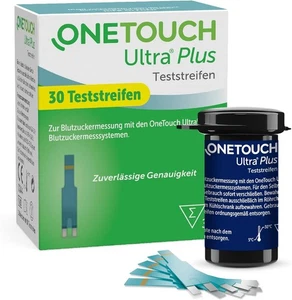 OneTouch Ultra® Plus Blutzuckerteststreifen I 30 Stück I 1 Packung I zur...  - Bild 1 von 7