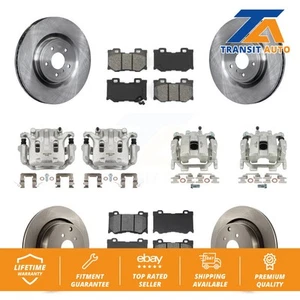 Front Rear Brake Caliper Rotor Semi-Metallic Pad Kit (10Pc) For INFINITI M56 Q70 - Picture 1 of 1
