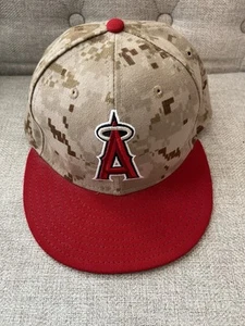 Los Angeles Angels Digital Camo New Era 59Fifty Size 7 1/8 Hat Cap - Picture 1 of 6