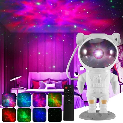 Astronaut Starry Galaxy Projector Night Light Lamp Space Nebula Star W/Remote - Bild 1 von 4
