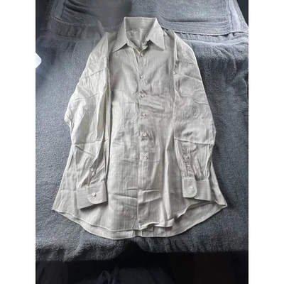 Camisa de vestir a rayas Ermenegildo Zegna para hombre talla 43 17 Foto 1 de 4