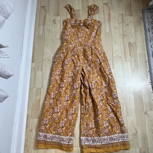 Janie&Jack Jumpsuit mit Blumenmuster in Orange und Rosa Größe 12 Mädchen - Bild 1 von 6