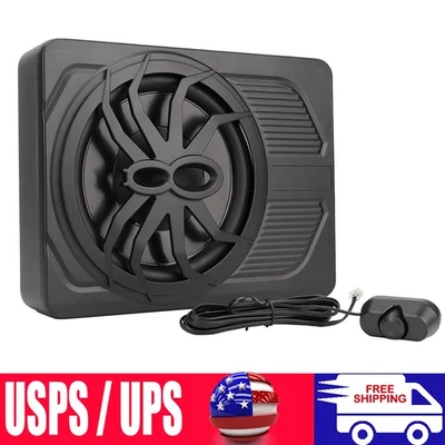 LGJ.2023 10" 800W Slim Under-Seat Subwoofer Powered Car Truck Sub w/ Amp Speaker