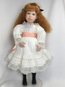 Polly’s Tea Party Doll By Susan Krey Porcelain Doll - Picture 1 of 12