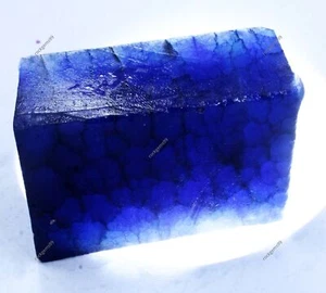 Natural Sapphire Blue Rough Uncut Huge Size 1050 Ct Certified Loose Gemstone - Picture 1 of 7