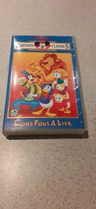 RARE K7 - VHS - LIONS FOUS A LIER - DISNEY CARTOON CLASSICS - FR. - 1996 - (C1) - Photo 1/1