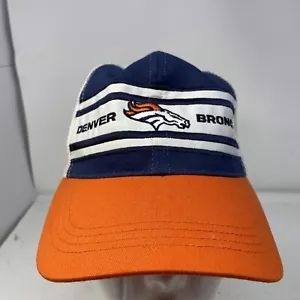 Denver Broncos Snapback Trucker Mesh Hat NFL Branded Cotton/Poly Blend - Picture 1 of 9