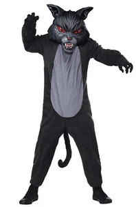 Black Cat Fight Scary Child Halloween Costume - Picture 1 of 1