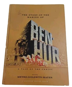 1959 The Story of the Making of Ben Hur Movie MGM Hardcover - Fold Out Posters - Picture 1 of 4