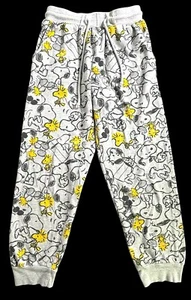 Peanuts Snoopy Pyjamahose Junior Teenager Größe Small grau PJ Kordelzug Taschen - Bild 1 von 10