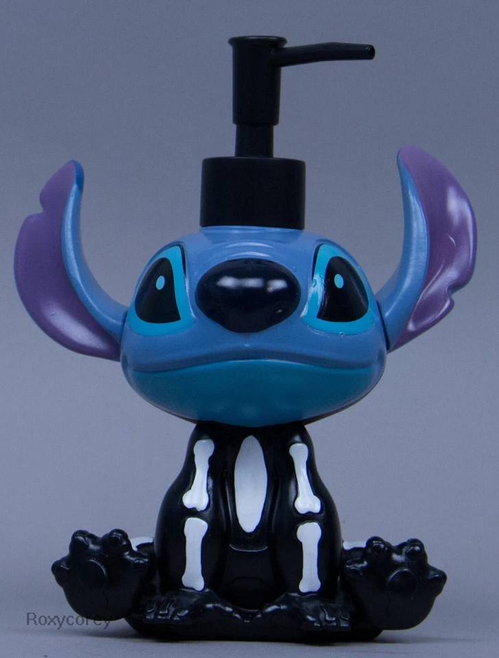 Disney Halloween Lilo & Stitch Skeleton Bathroom Kitchen Soap Pump Dispenser - Image 1 of 1
