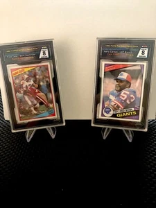 1984 TOPPS FOOTBALL CELLO PACK SMC 8 NRMT-MT  HARRY CARSON-CLIFF BRANCH  #1304 - Picture 1 of 3