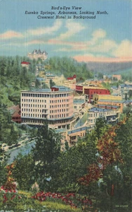 DE COLECCIÓN EUREKA SPRINGS AR VISTA DE PÁJARO LINO POSTAL 81622 R - Imagen 1 de 2
