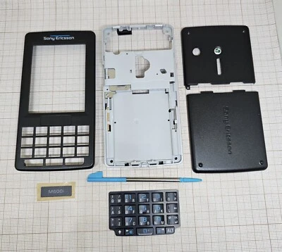 SonyEricsson M600i Cubierta Completa Granito Negro + Teclado QWERTY Original NUEVO Foto 1 de 3