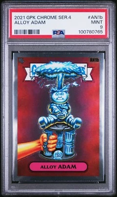 2022 Topps Garbage Pail Kids Chrome 4 C4 ALLOY ADAM AN1b PSA 9 MINT Adam Bomb - Image 1 of 2