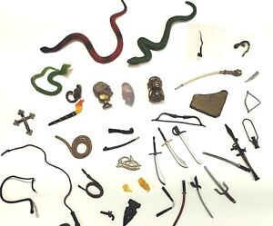 Vintage Indiana Jones Action Figure Weapons, Accessories, Kenner WHIP & GUN RARE