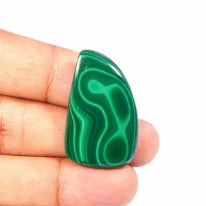 Natural Green Malachite Cabochon 48 Cts Fancy Shape Loose Gemstone ML-11 - Picture 1 of 7