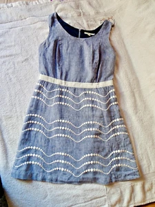 Boden : Wunderschönes Leinen - Kleid in Gr. 42 - 44 / 16 R --- WOW --- - Bild 1 von 5