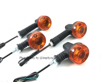 4 pcs for F/R turn signal indicator Blinkers 87-07 Kawasaki KLR650 KL650A - Image 1 of 3