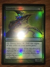 Foil Gemhide Sliver/gemmenhautremasuri Premium Deck Series MTG Magic MANAWEFT