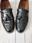 Bostonian Tassel Leather Black Slip On Loafer Mens Size 9 Dress Shoe Classic