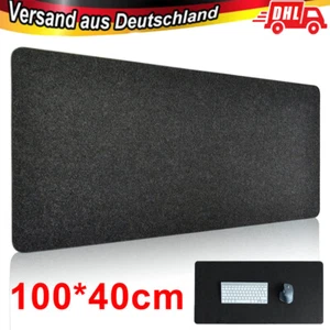 NEU Schreibtischunterlage Filz 100 x 40 cm Schreibtischmatte Mauspad Büro Grau - Bild 1 von 24