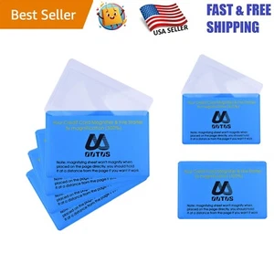 4er Pack Tragbare Brieftaschenlupe - 300% Vergrößerungsglas zum Lesen - Bild 1 von 8