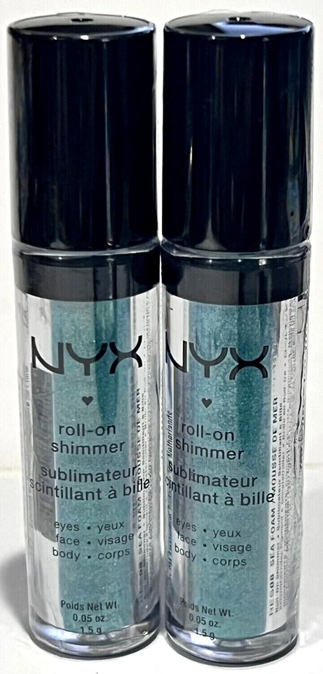 NYX Roll On Eye Shimmer  RES08 SEA FOAM  BUNDLE OF 2 - Image 1 of 1