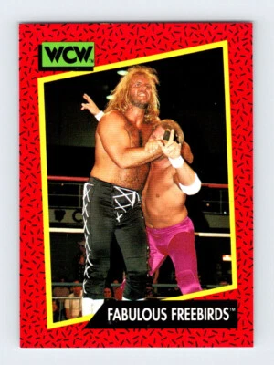 #123 FABULOUS FREEBIRDS CARD WCW Wrestling Vintage 1991 Impel SAL3 - Image 1 of 2
