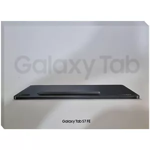Samsung Galaxy Tab S7 FE 12.4 Inch 5G Black 64GB + 4GB Single-SIM Unlocked NEW - Picture 1 of 1