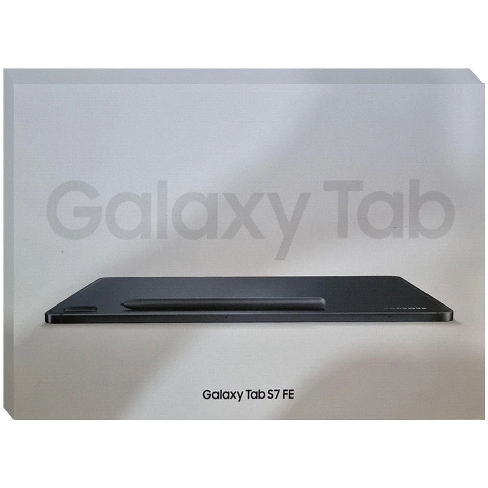 Samsung Galaxy Tab S7 FE 12.4 Inch 5G Black 64GB + 4GB Single-SIM Unlocked NEW - Image 1 of 1