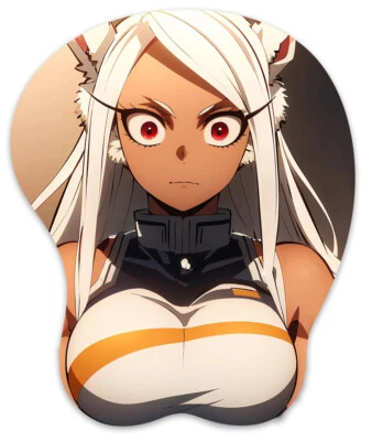 3D Mousepad Oppai Mouse pad with Wrist Rest Pain Relief Anime Manga pad Miruko - Image 1 of 4